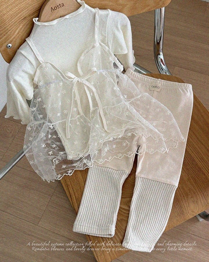 lace ribbon open dress