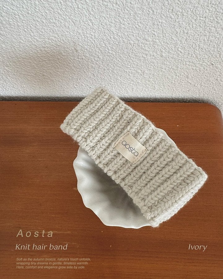 knit cookie hair band
