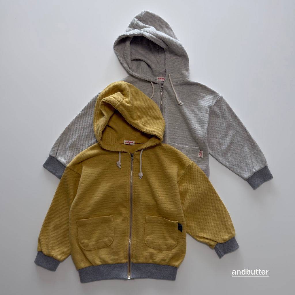 andbutter Pocket Zip-Up Hoodie