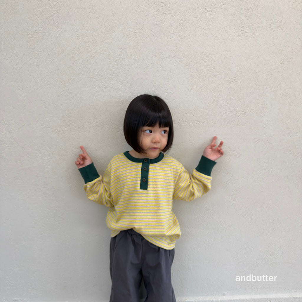 andbutter Stripe Henley T-Shirt