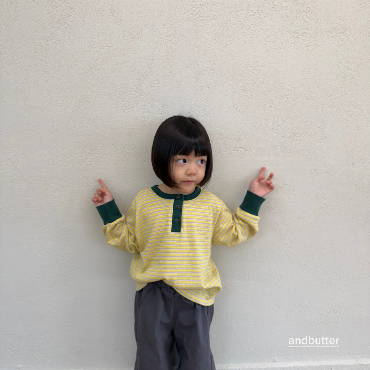 andbutter Stripe Henley T-Shirt