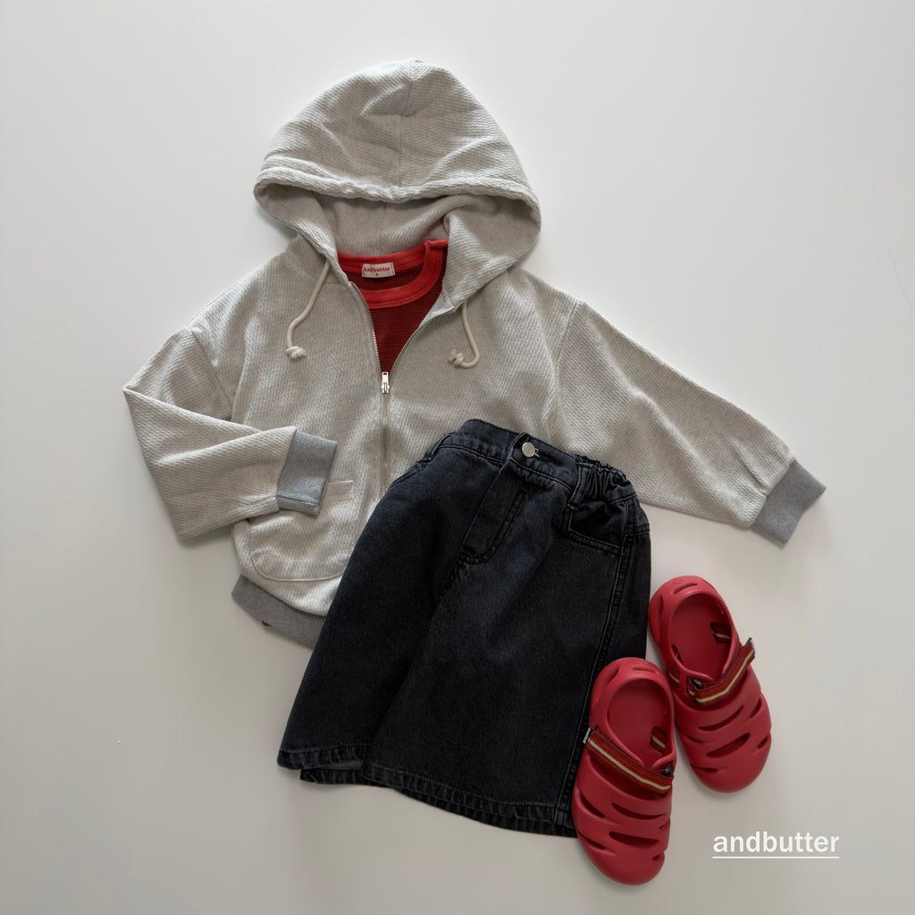 andbutter Pocket Zip-Up Hoodie