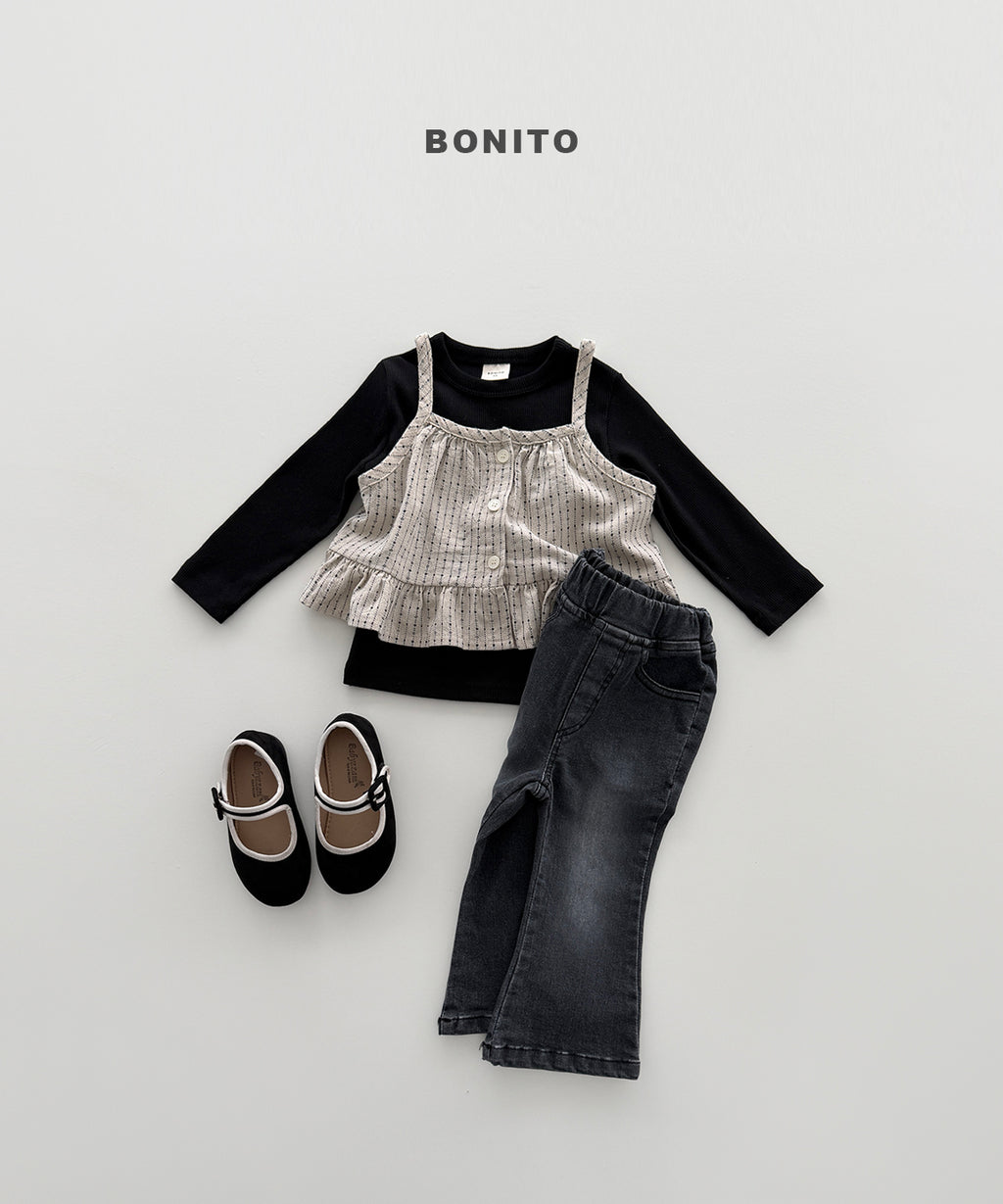 Bootcut Stretch Denim Pants