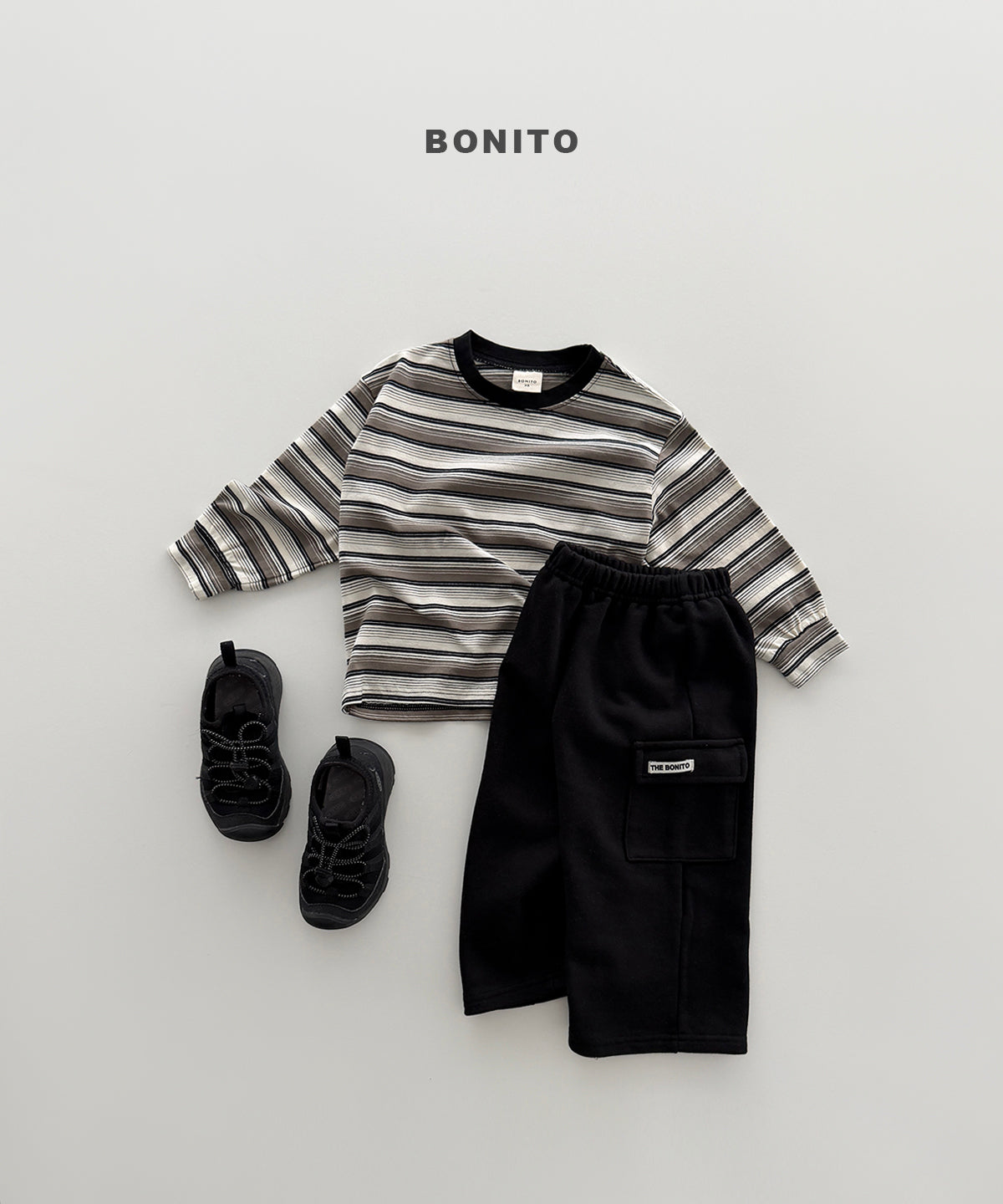 Track Stripe Shirred Tee