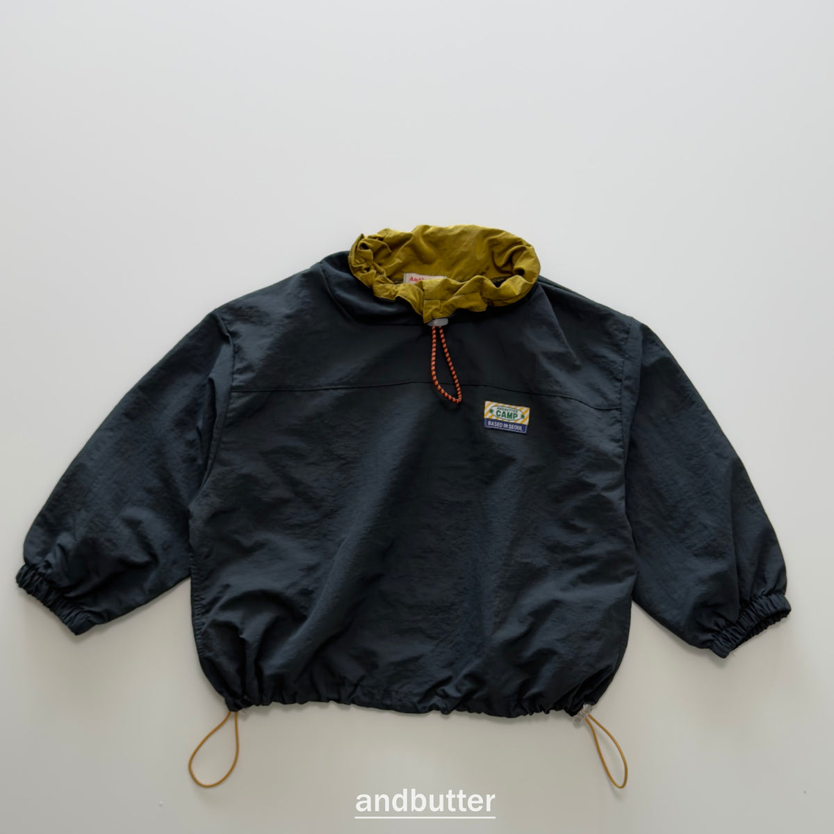 andbutter Color Neck Anorak