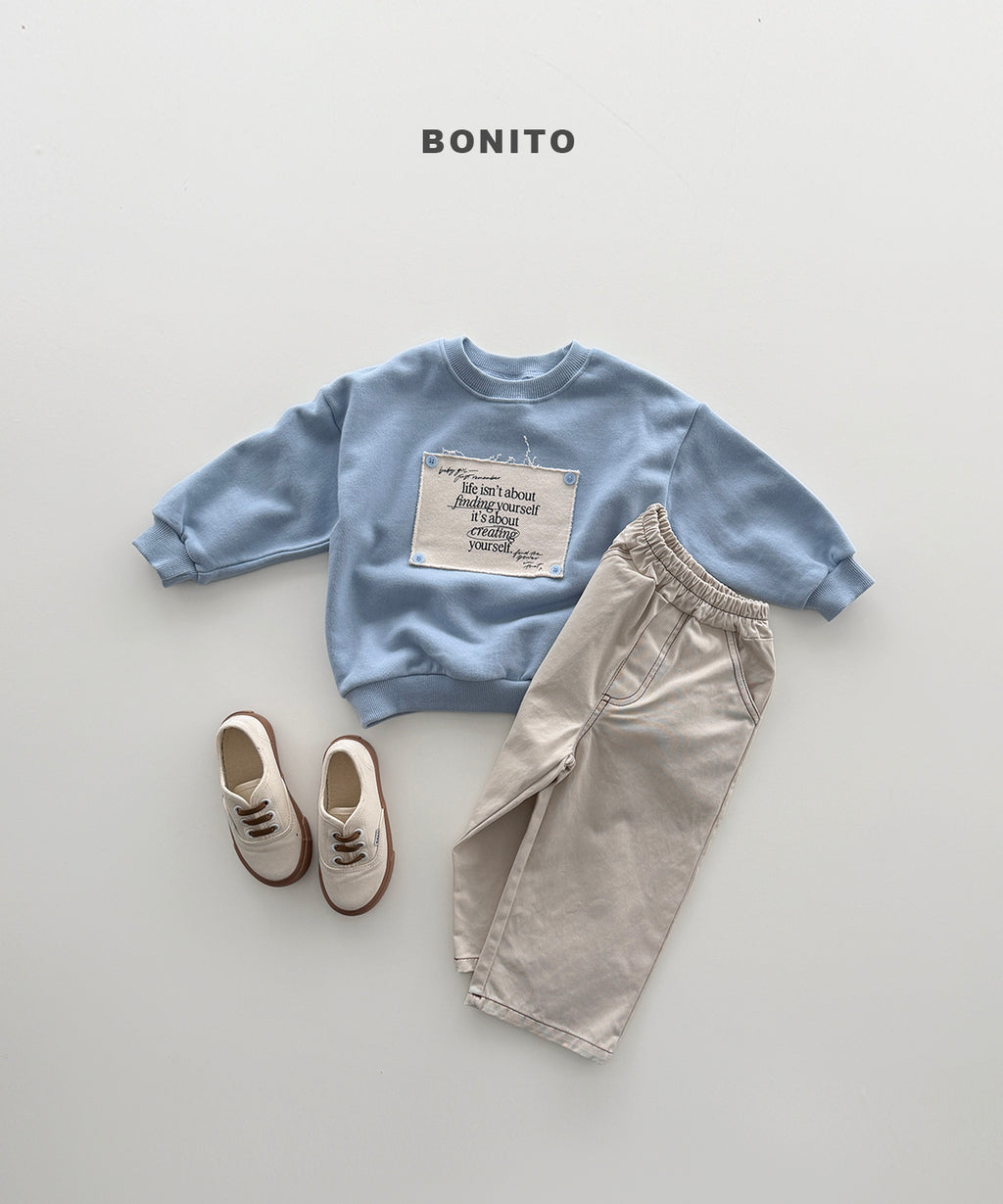 Stitch Cotton Pants