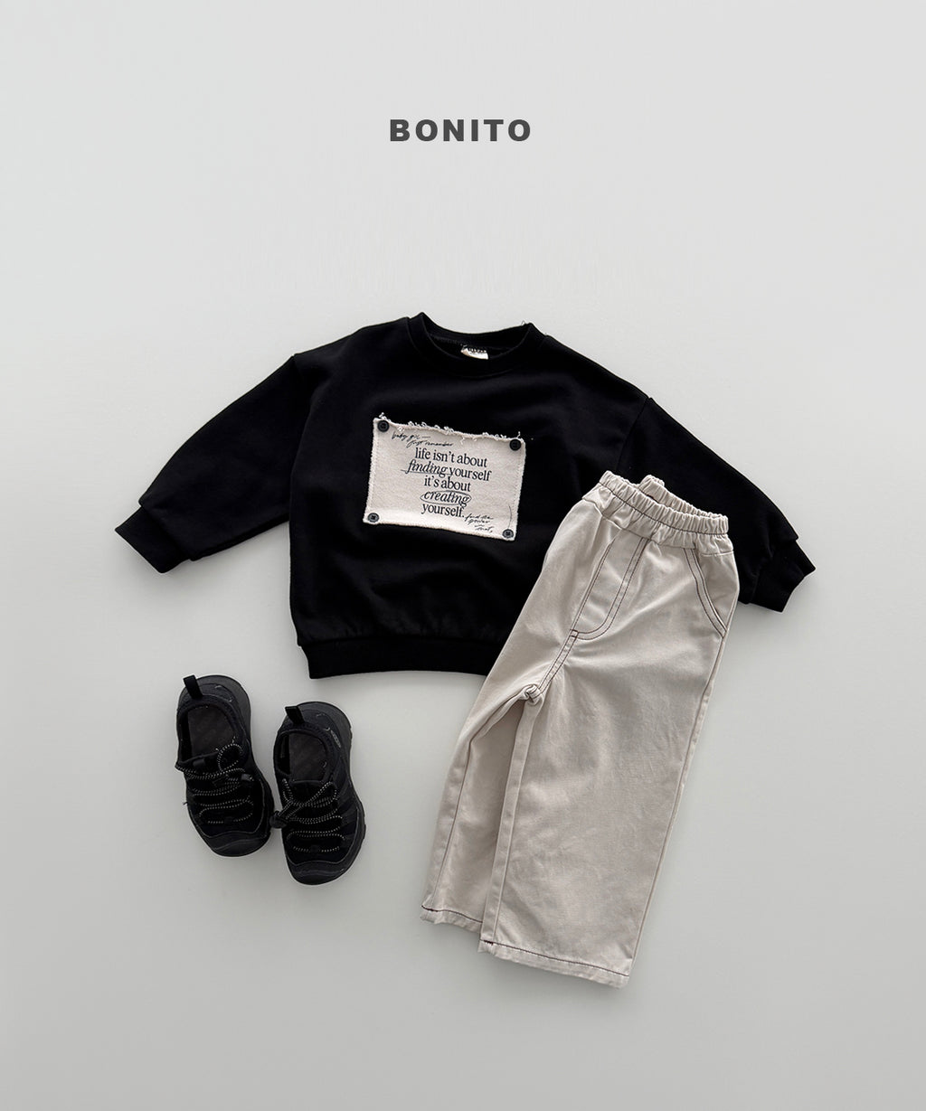 Remember Button Sweatshirt