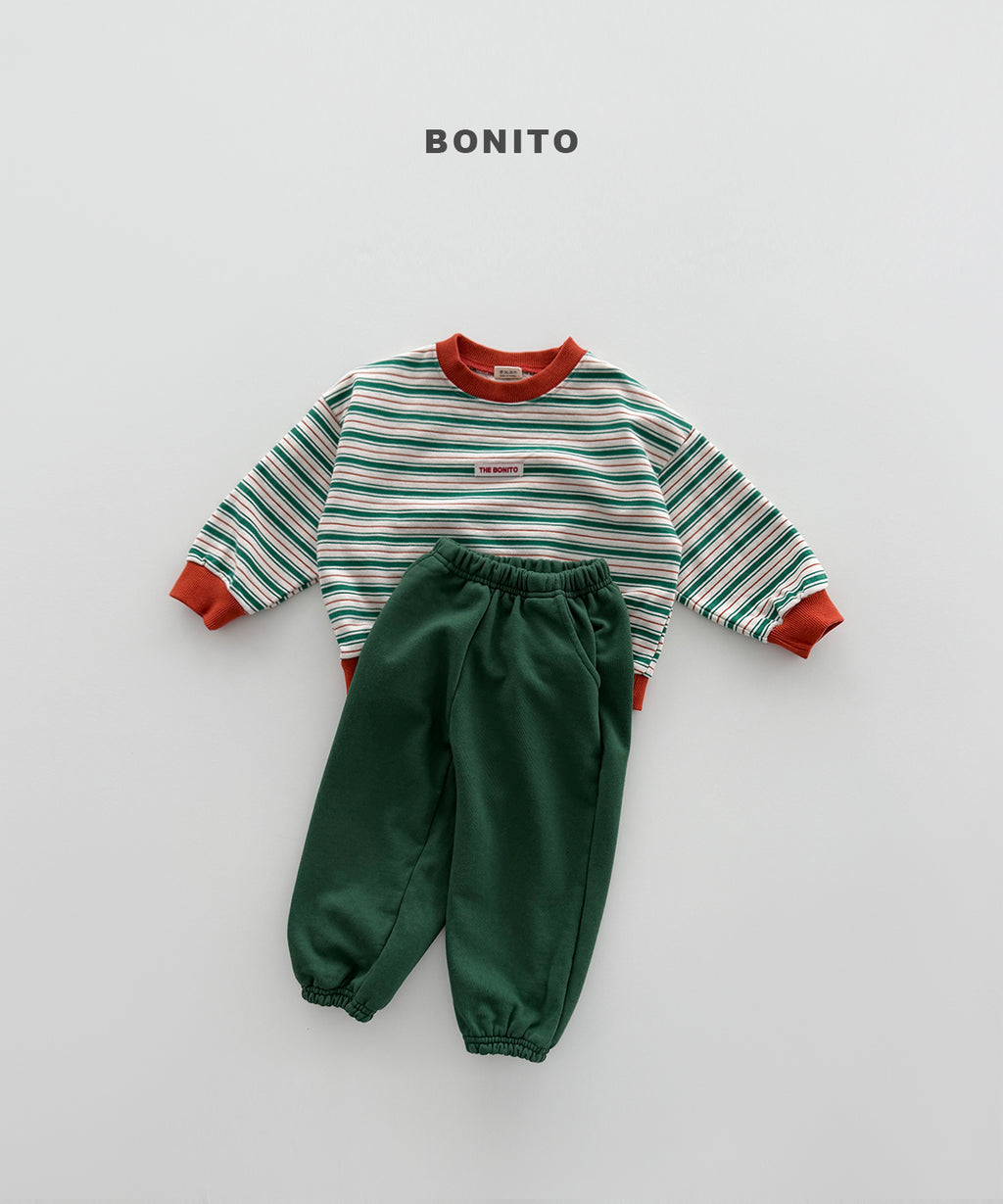 Peeling Stripe Sweatshirt