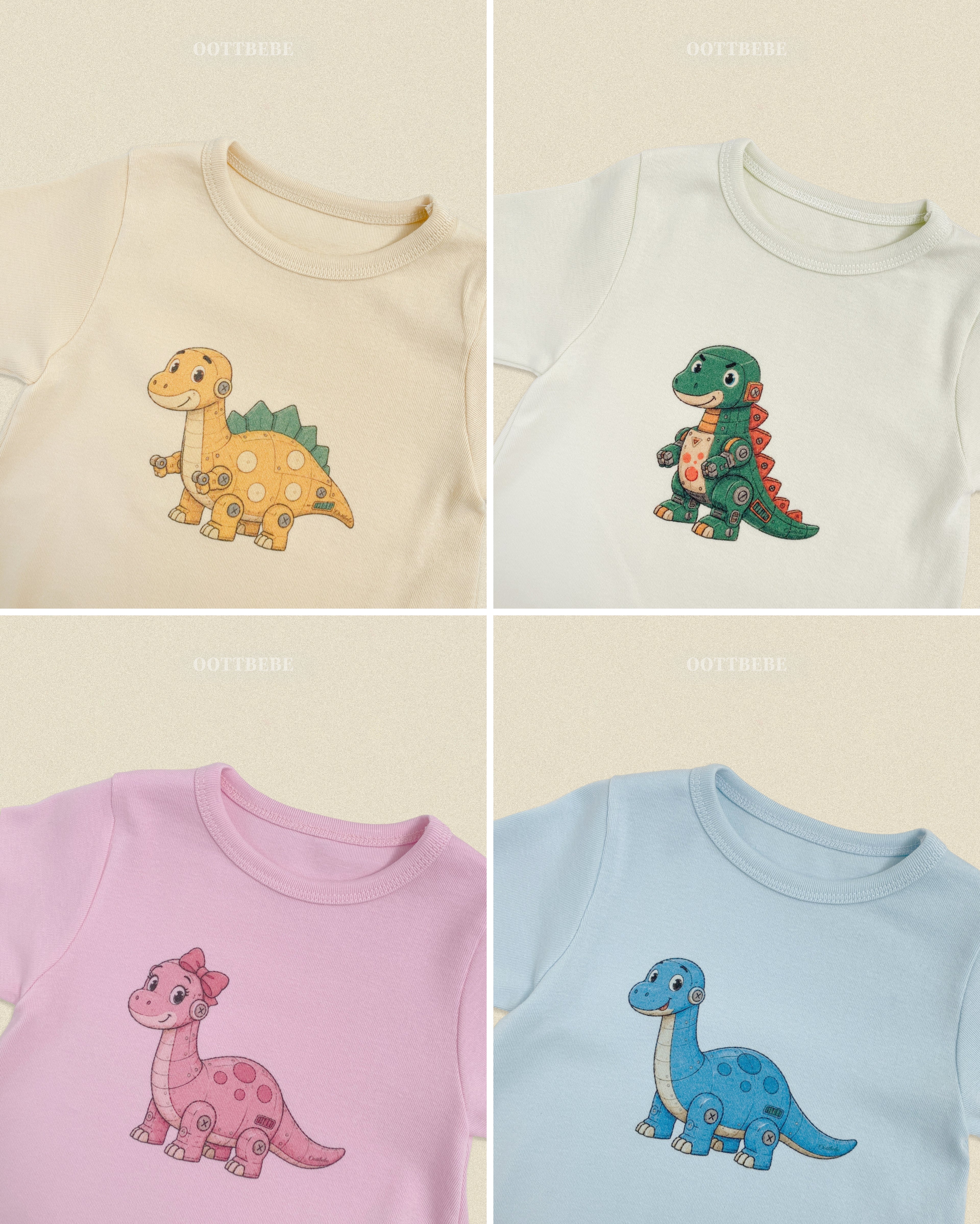 Oott Bebe Robot Dinosaur Bodysuit