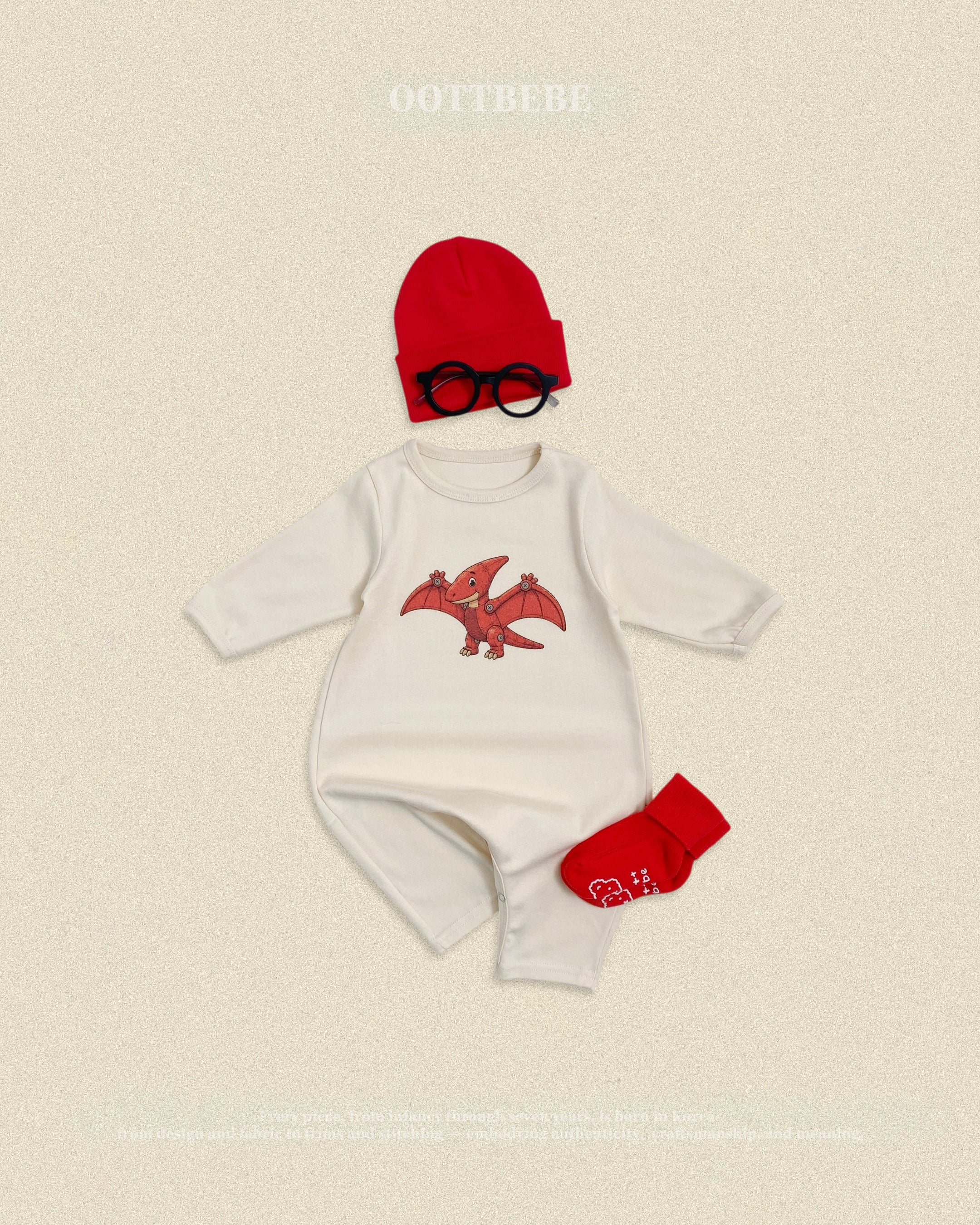 Oott Bebe Robot Dinosaur Bodysuit