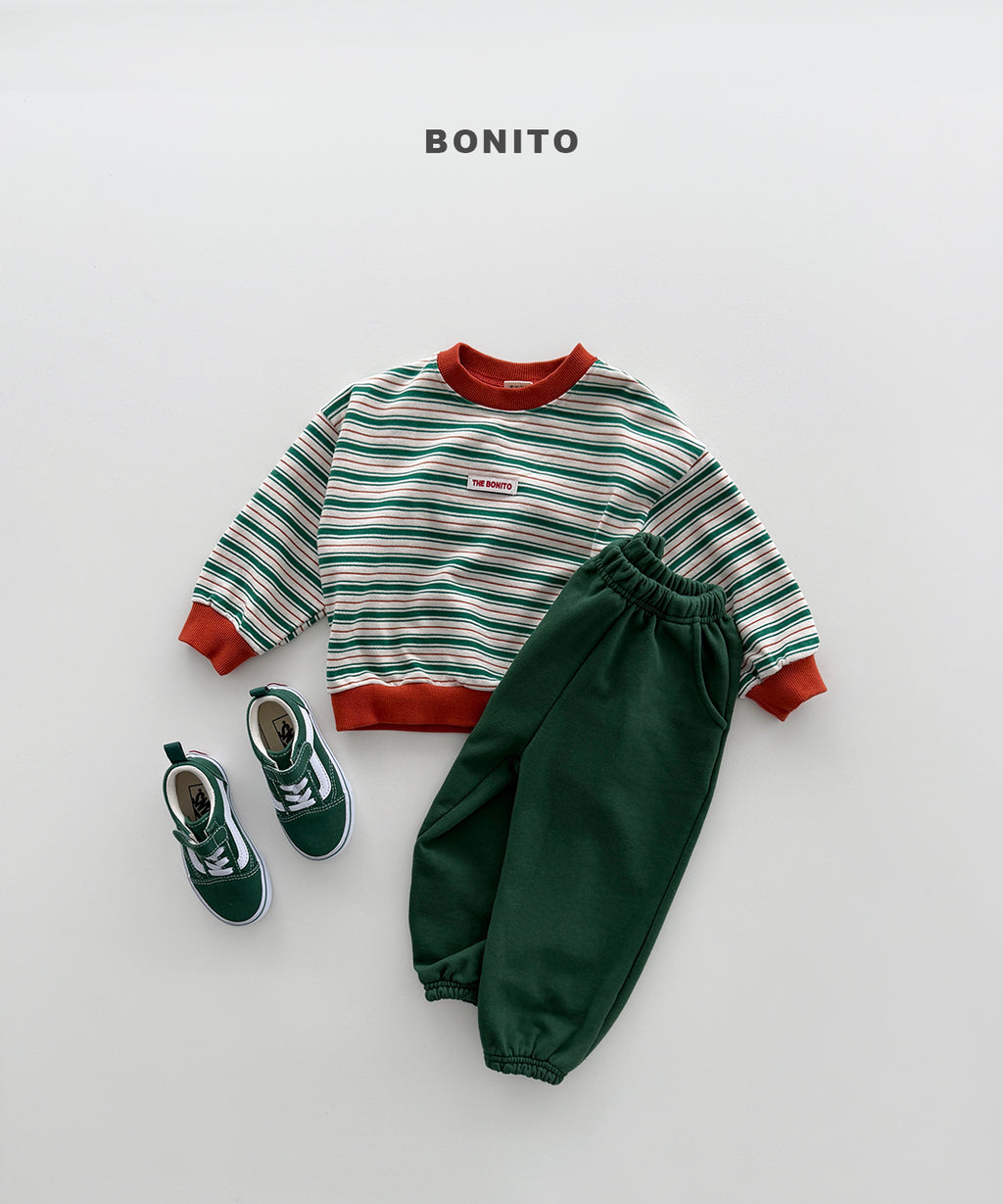 Peeling Stripe Sweatshirt