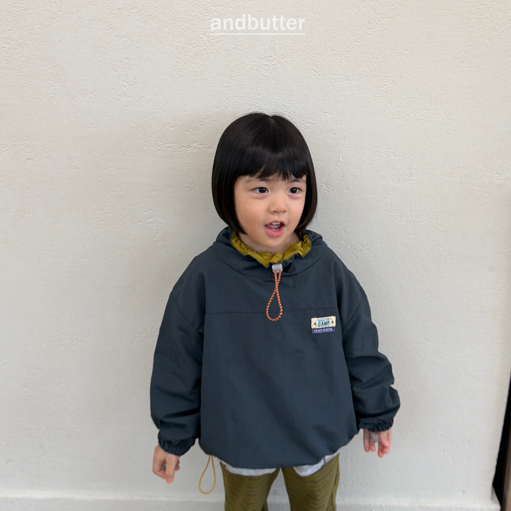 andbutter Color Neck Anorak