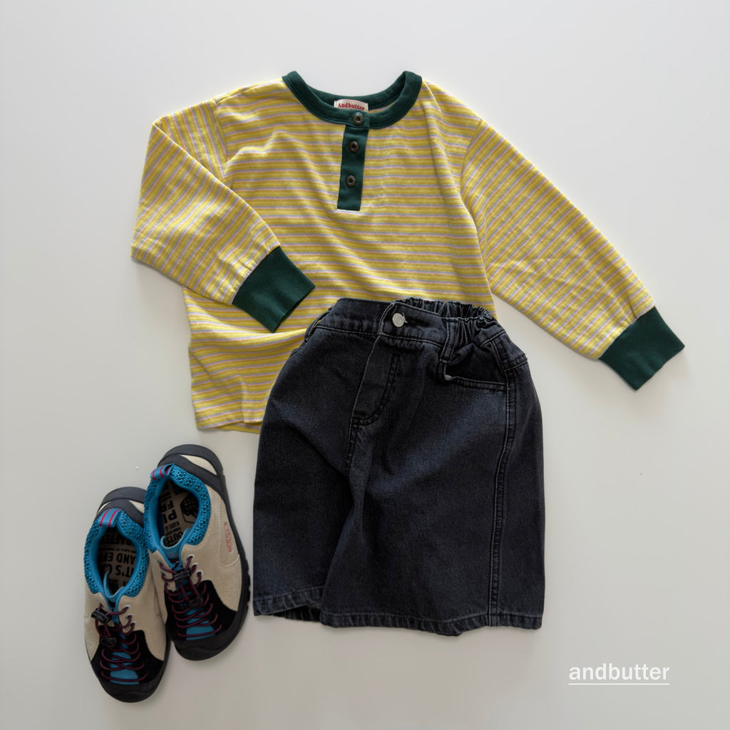 andbutter Stripe Henley T-Shirt