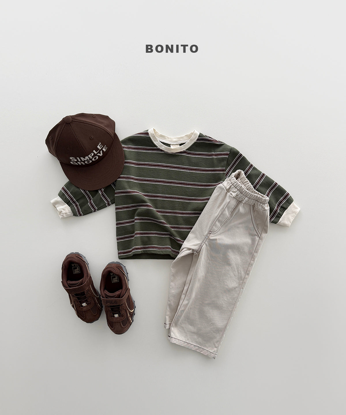 Haru Stripe Shirred Tee