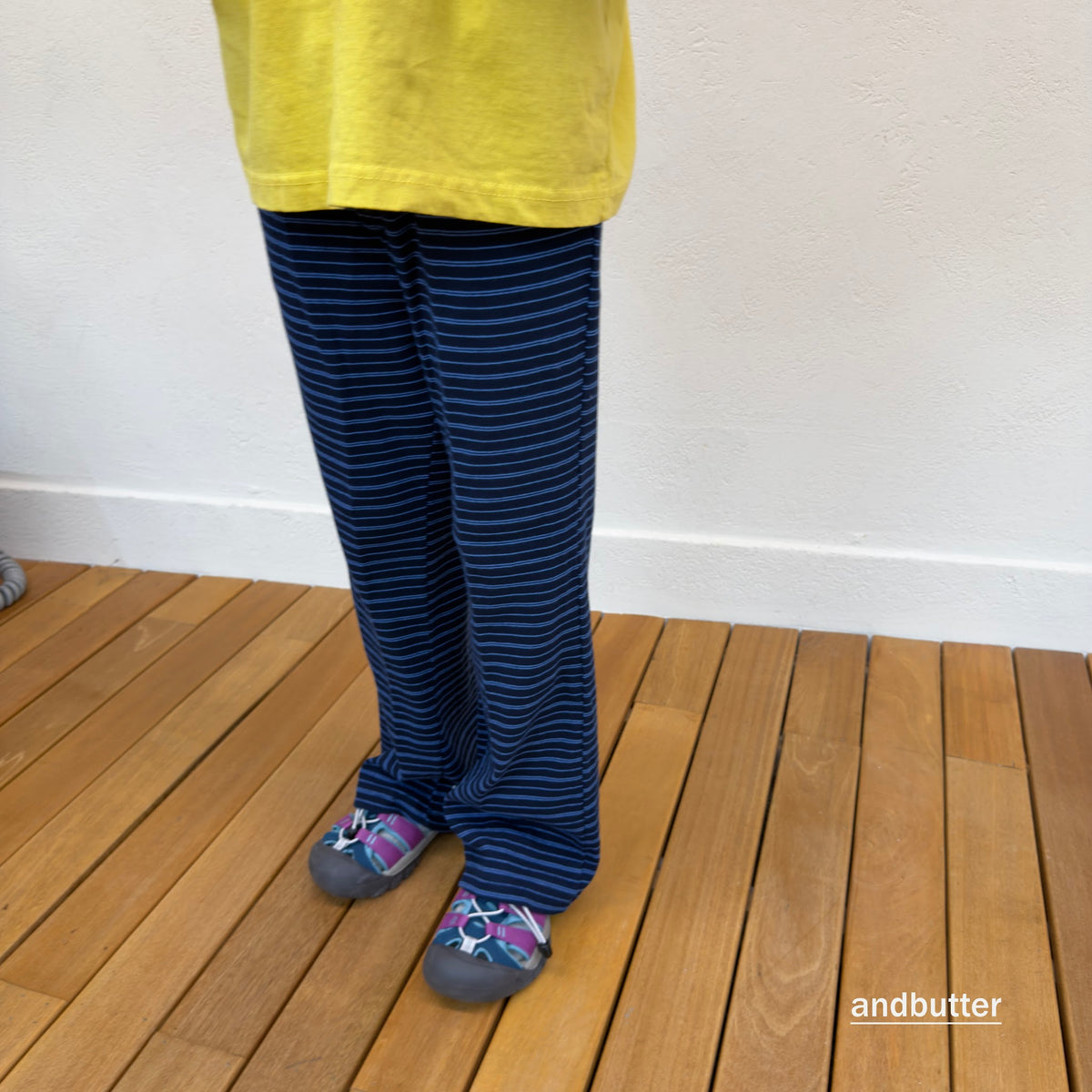 andbutter Button Flare Pants