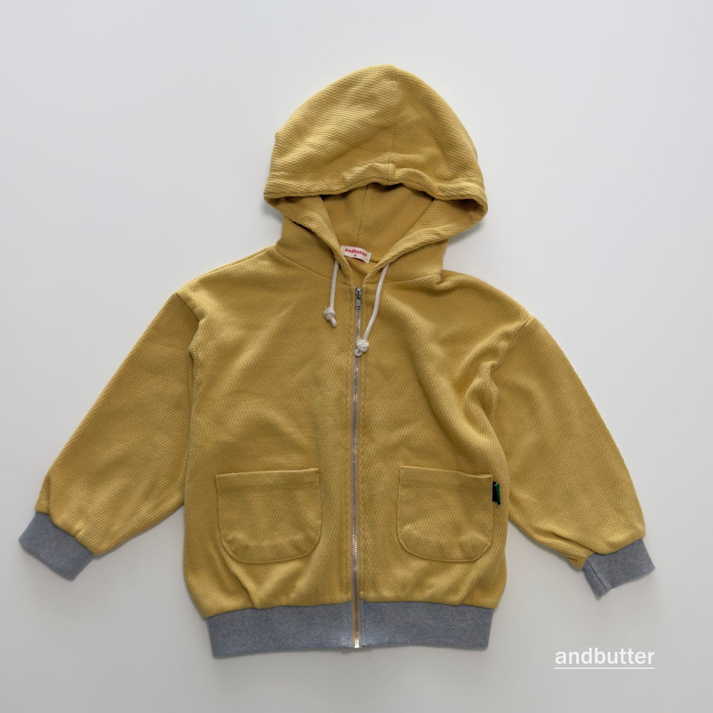 andbutter Pocket Zip-Up Hoodie