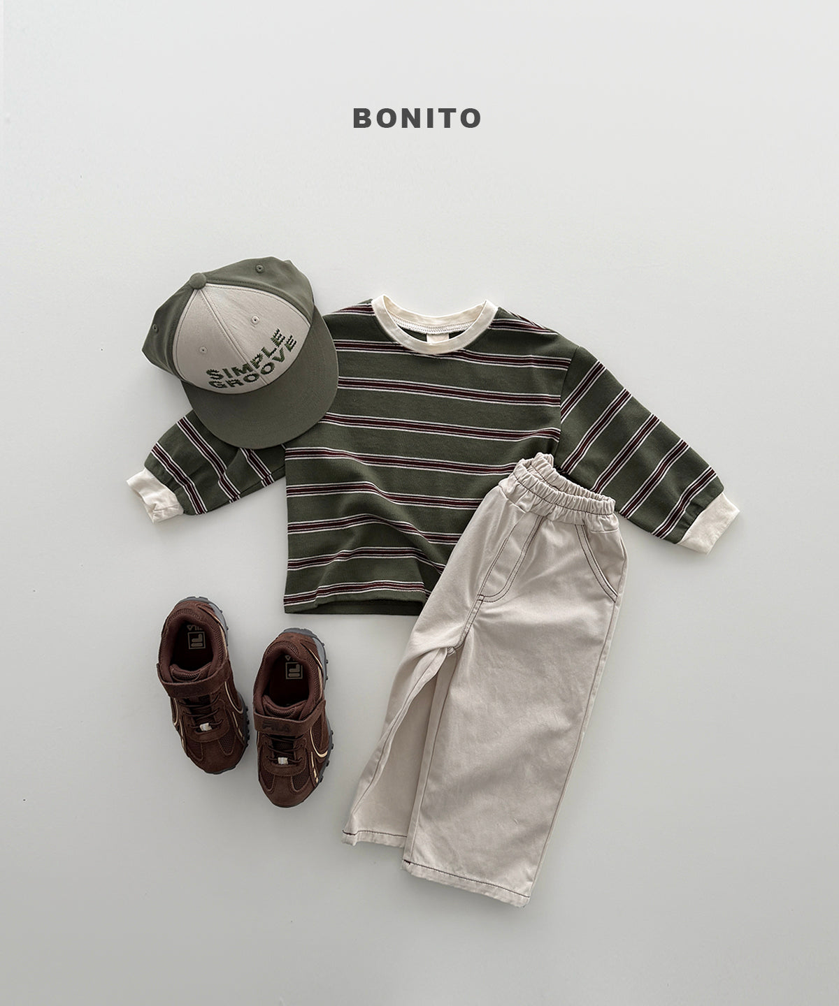 Haru Stripe Shirred Tee