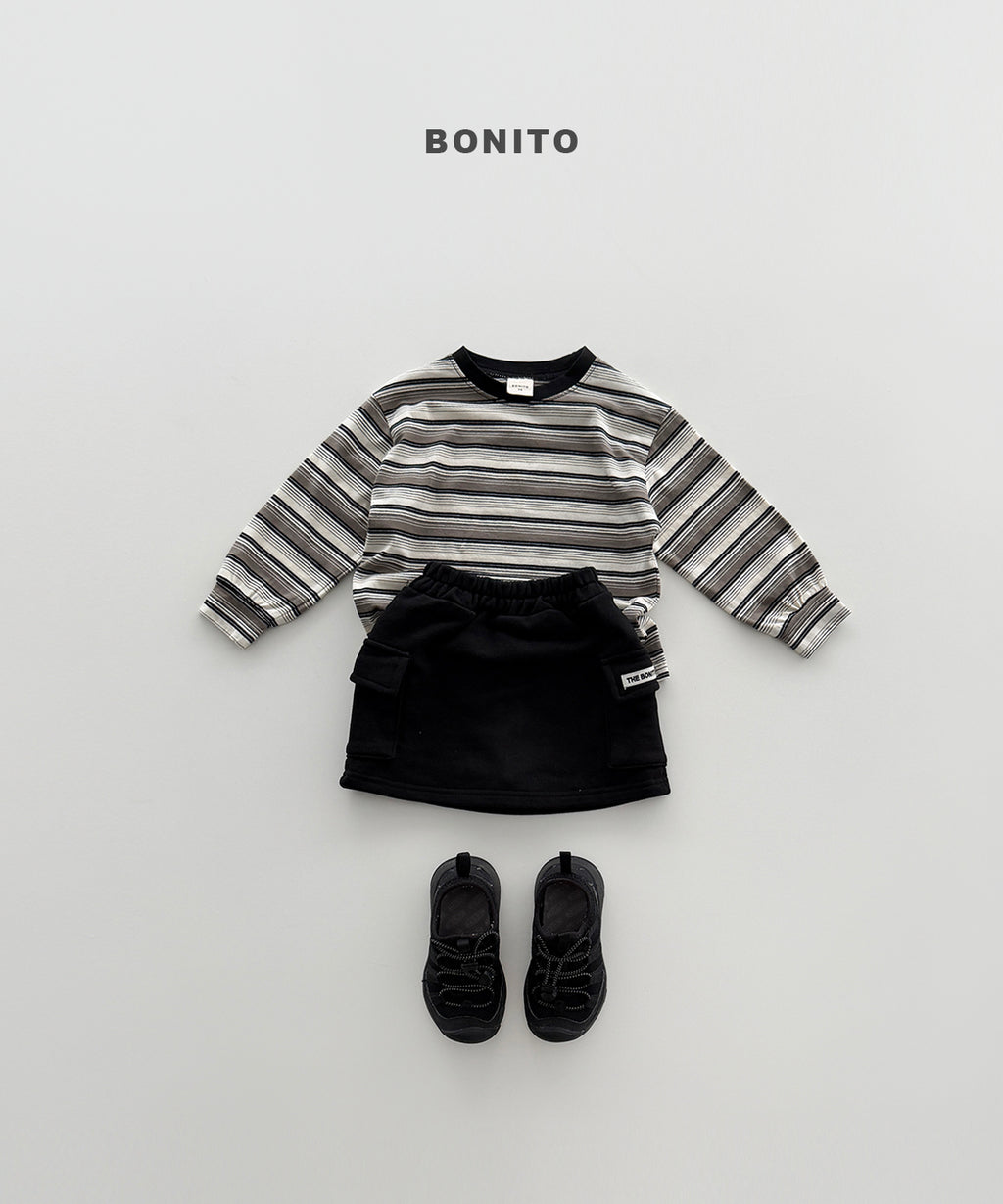 Track Stripe Shirred Tee