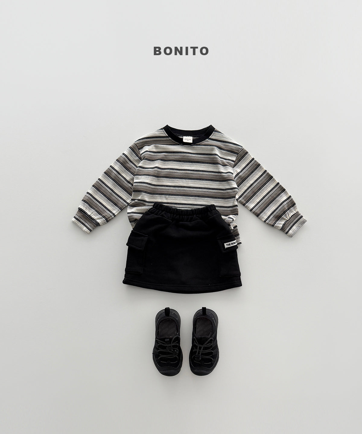 Track Stripe Shirred Tee