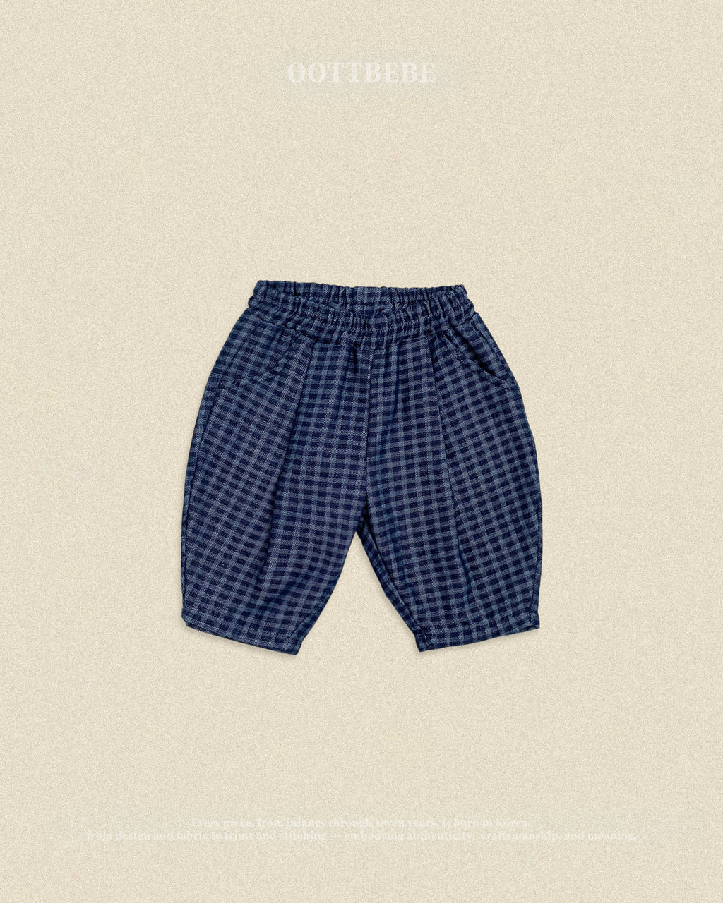 Oott Bebe Denim Check Pants