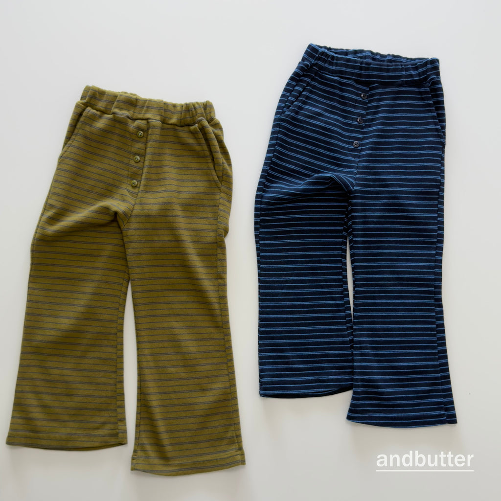 andbutter Button Flare Pants