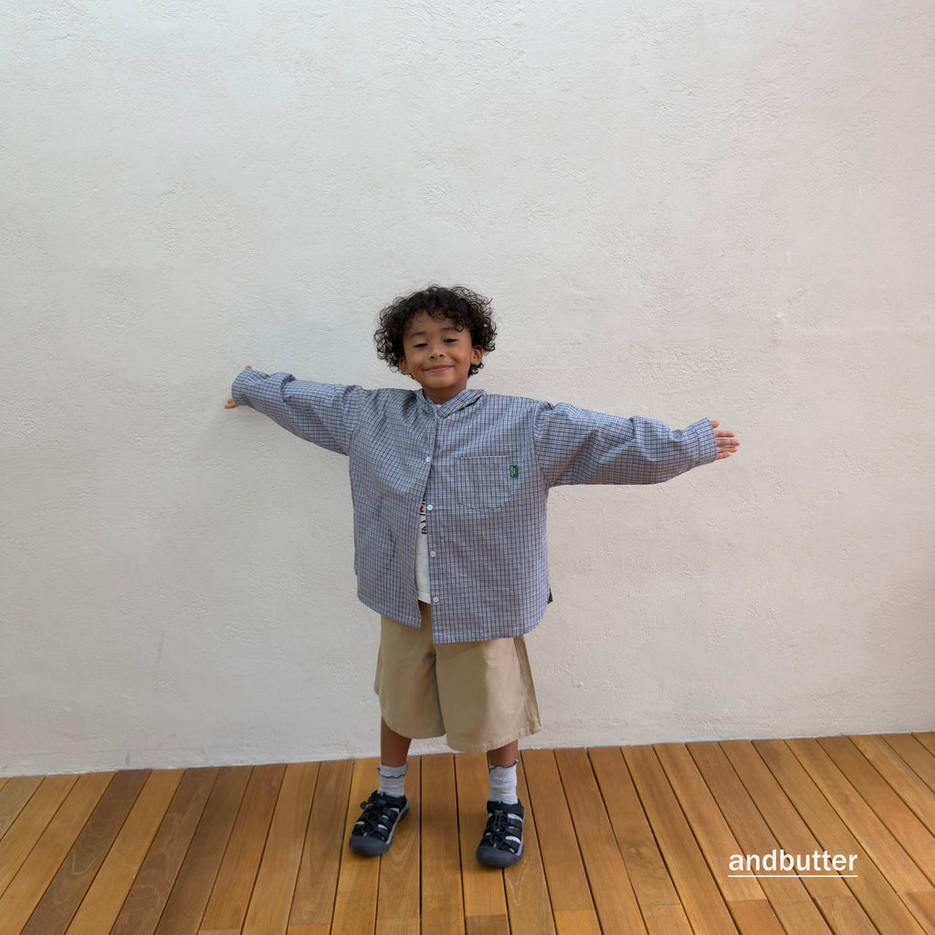 andbutter Hidden Check Bermuda Pants