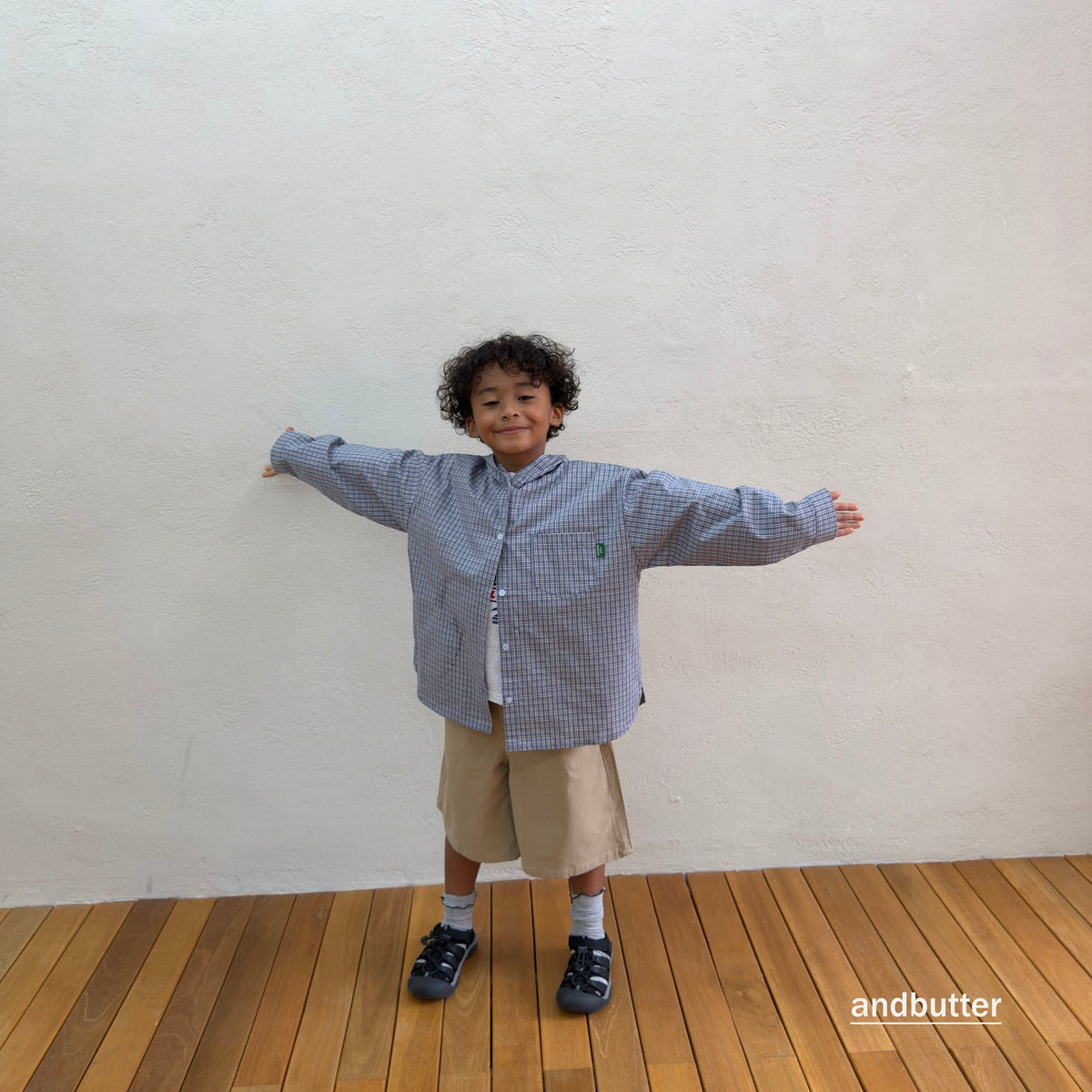 andbutter Hidden Check Bermuda Pants