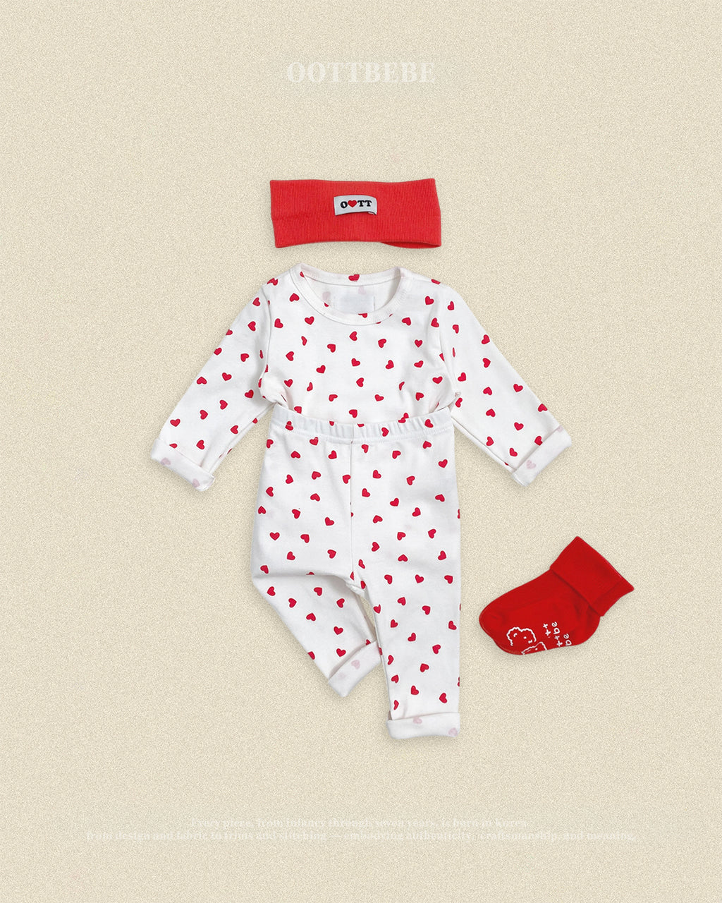 Oott Bebe Petit Heart Loungewear