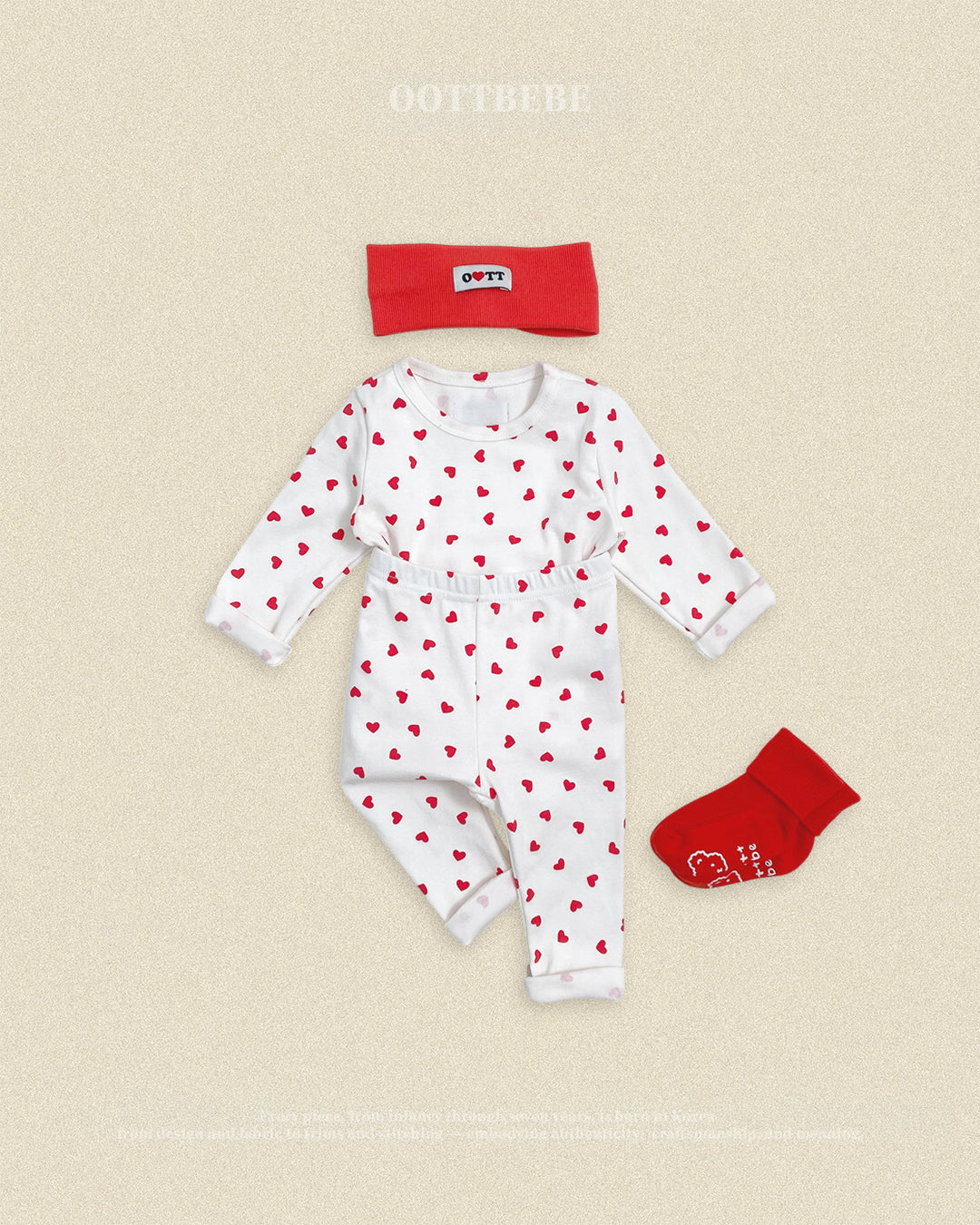 Oott Bebe Petit Heart Loungewear