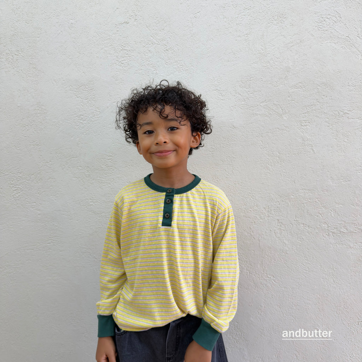 andbutter Stripe Henley T-Shirt