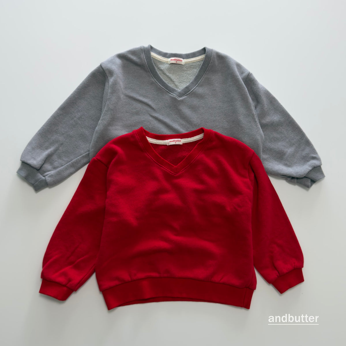 andbutter Soft V-Neck Sweatshirt
