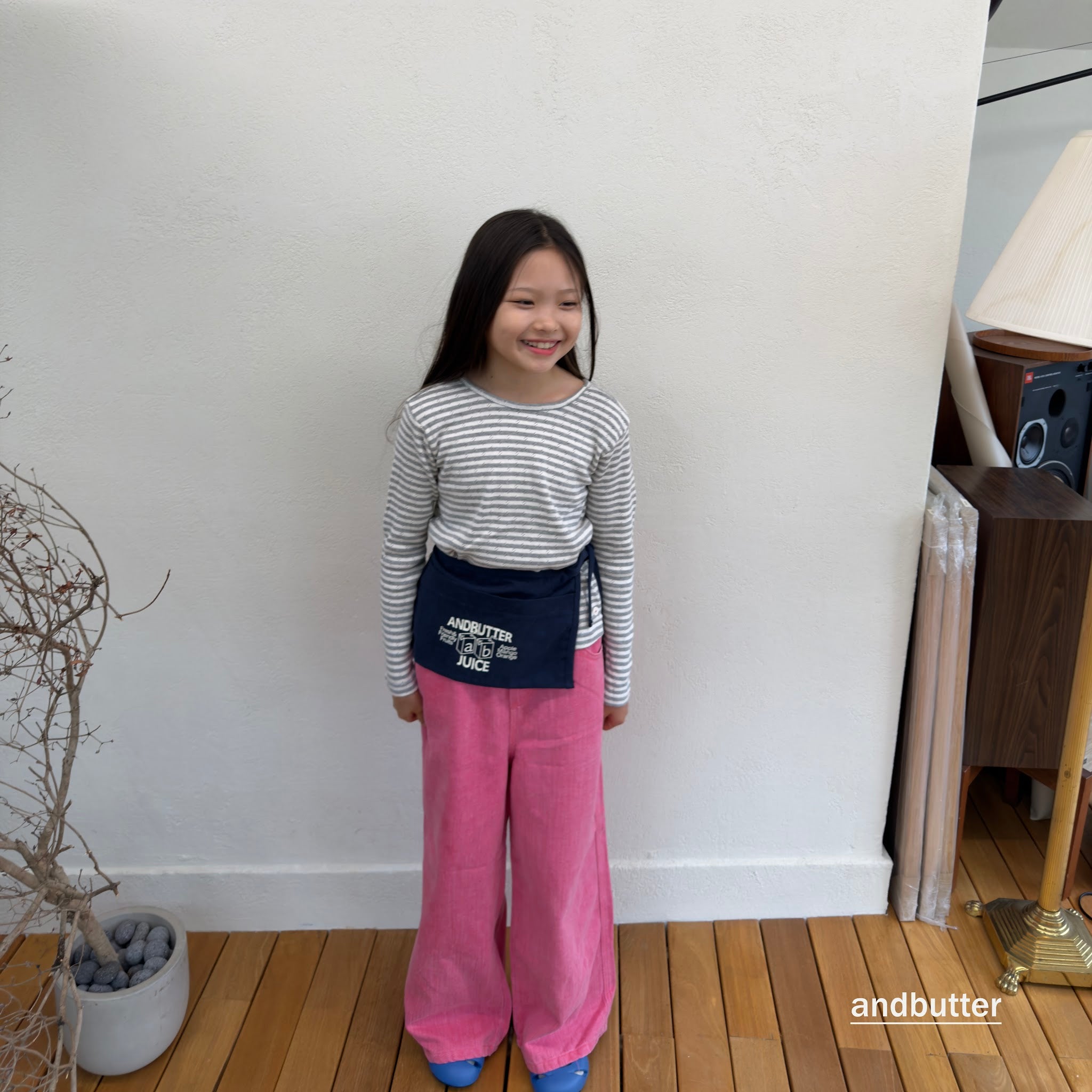 andbutter Slub Cotton Pants