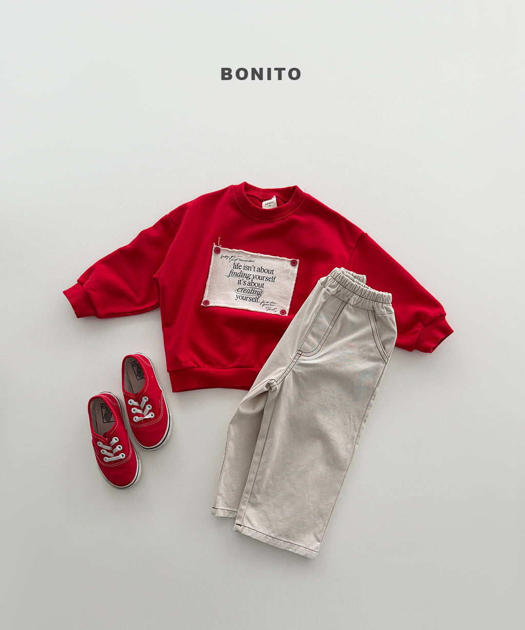 Remember Button Sweatshirt