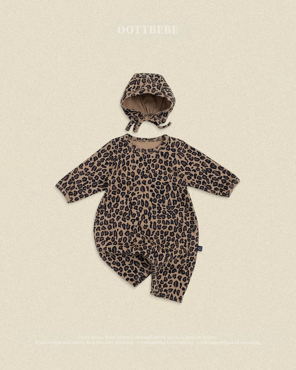 Oott Bebe Little Hoppy Bodysuit Bonnet Set