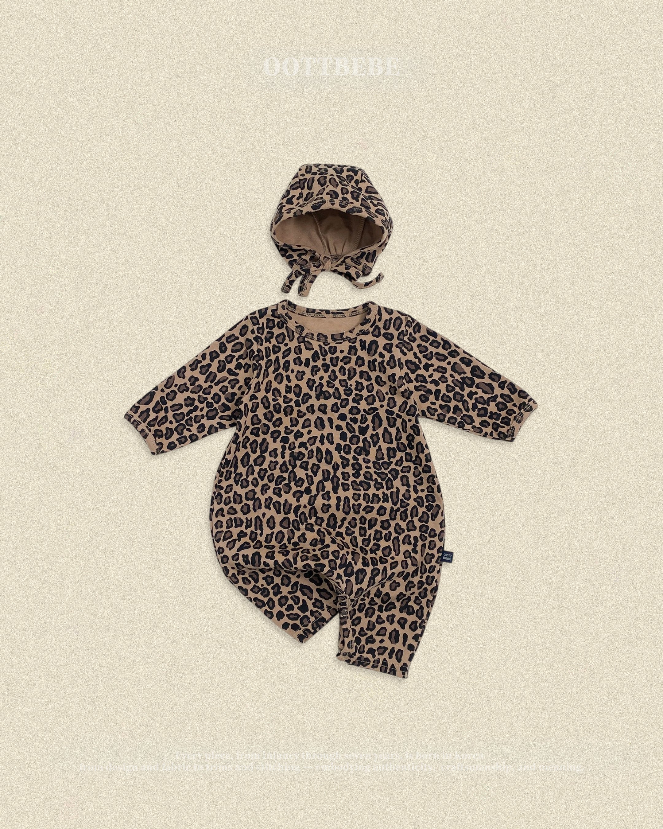 Oott Bebe Little Hoppy Bodysuit Bonnet Set