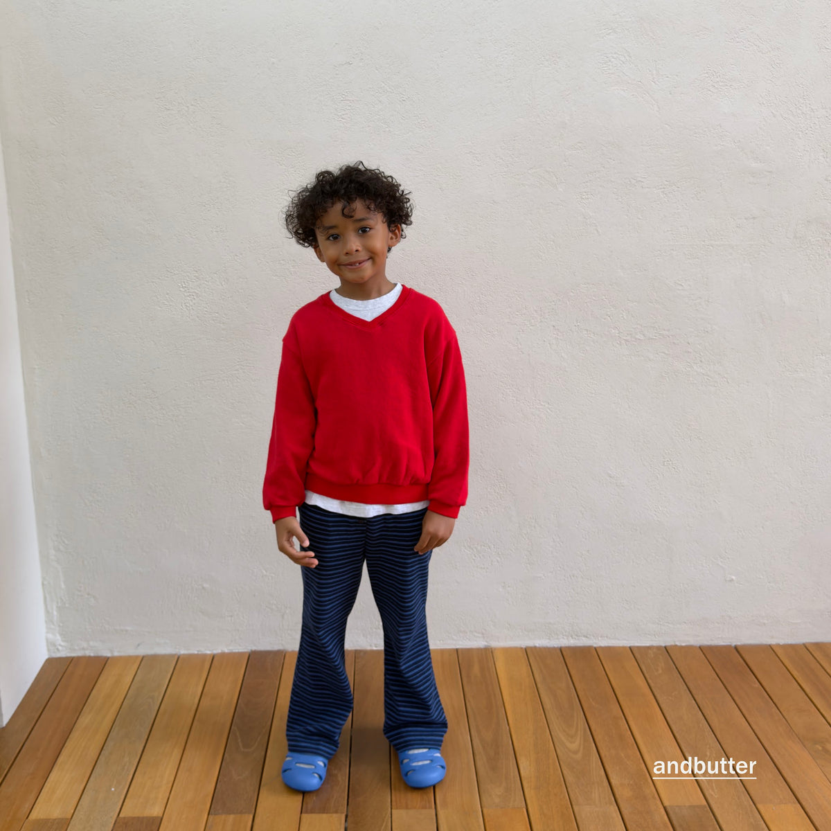 andbutter Button Flare Pants