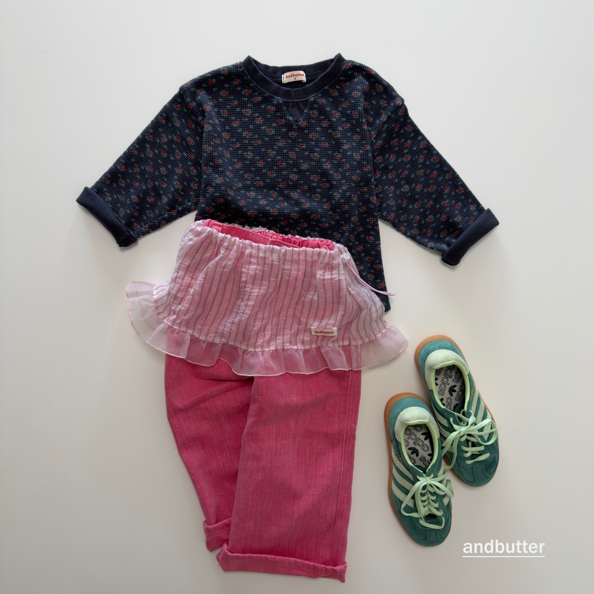 andbutter String Stripe Skirt