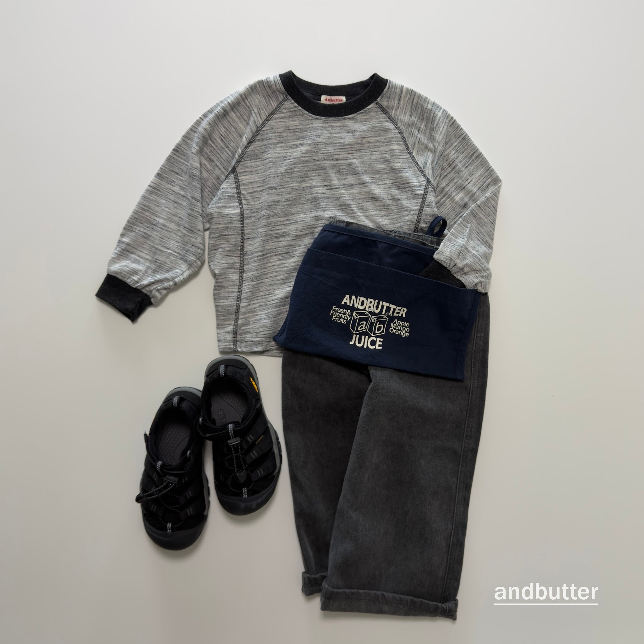 andbutter Slub Cotton Pants