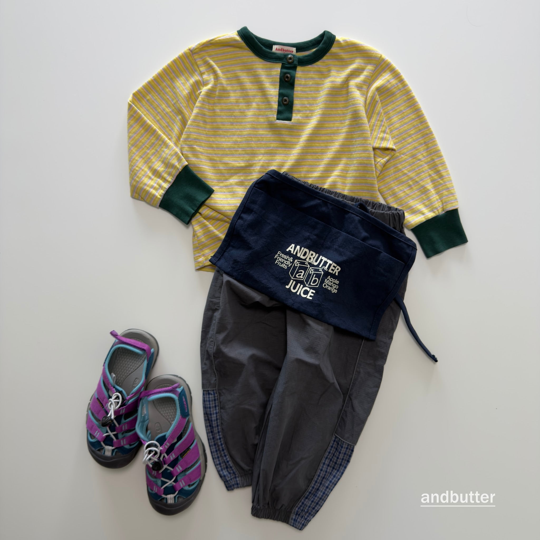 andbutter Stripe Henley T-Shirt