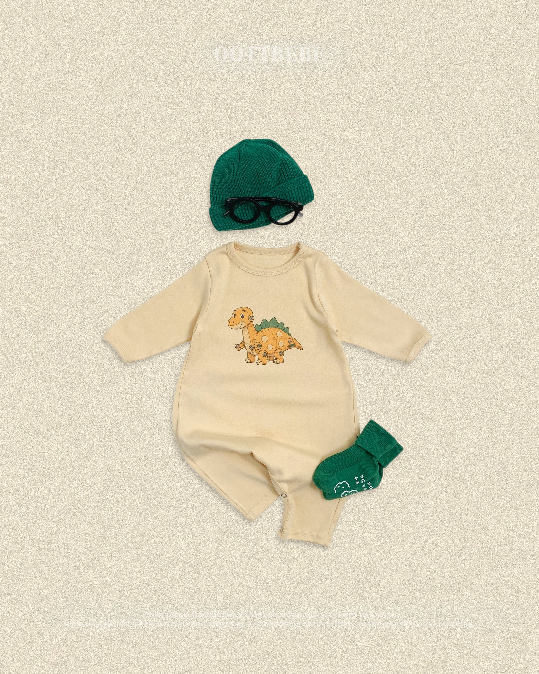 Oott Bebe Robot Dinosaur Bodysuit