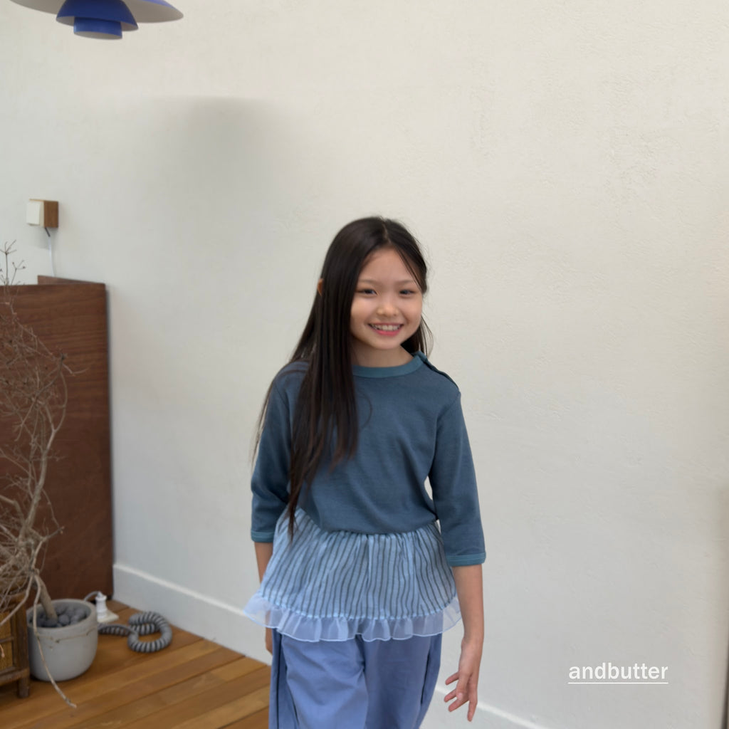 andbutter String Stripe Skirt