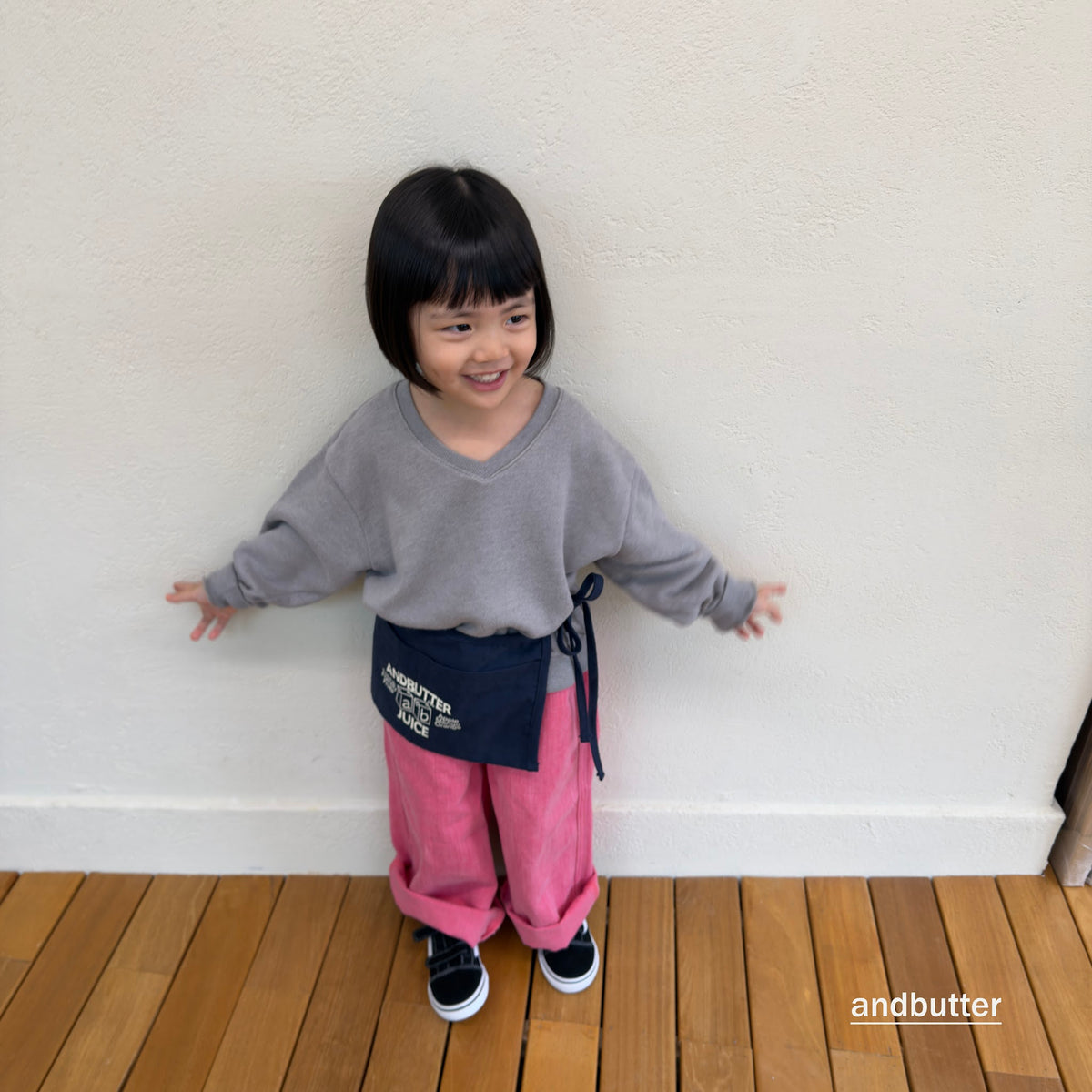 andbutter Slub Cotton Pants