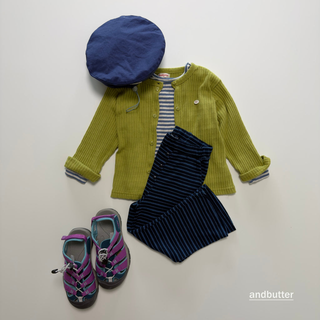 andbutter Button Flare Pants
