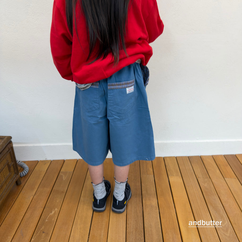 andbutter Hidden Check Bermuda Pants