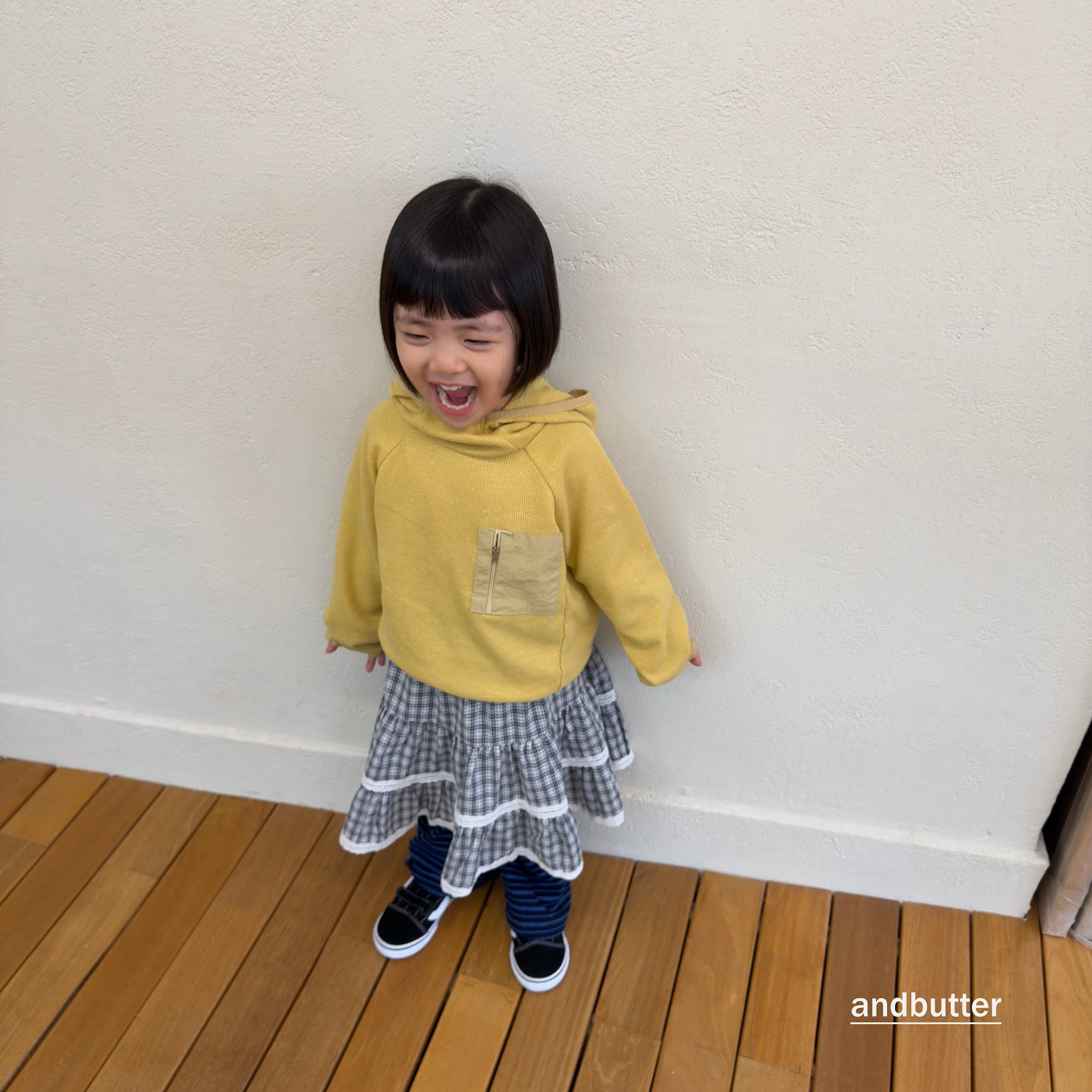 andbutter Button Flare Pants