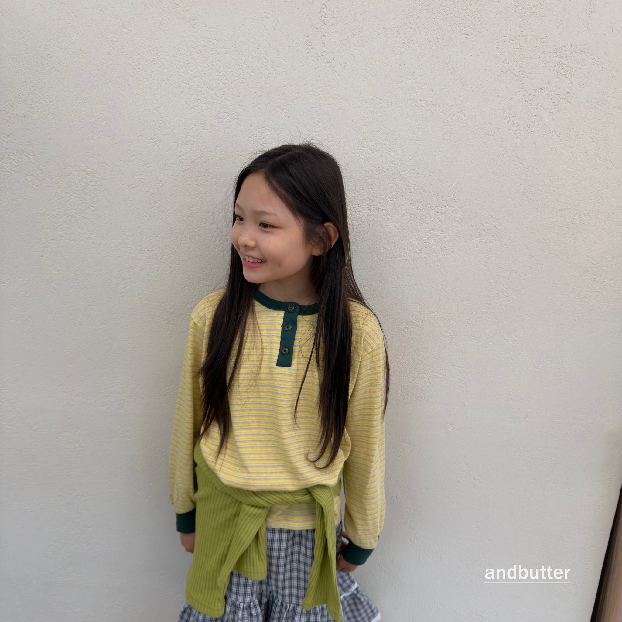 andbutter Stripe Henley T-Shirt