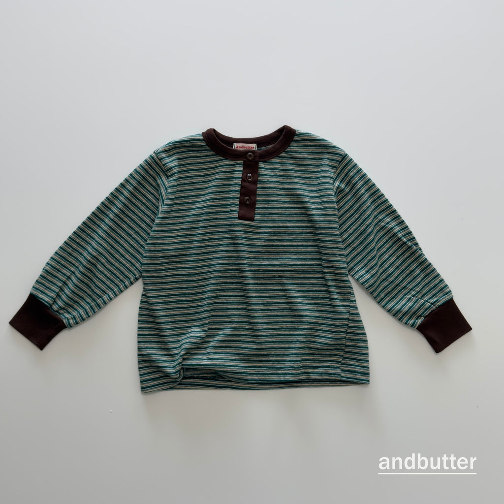 andbutter Stripe Henley T-Shirt