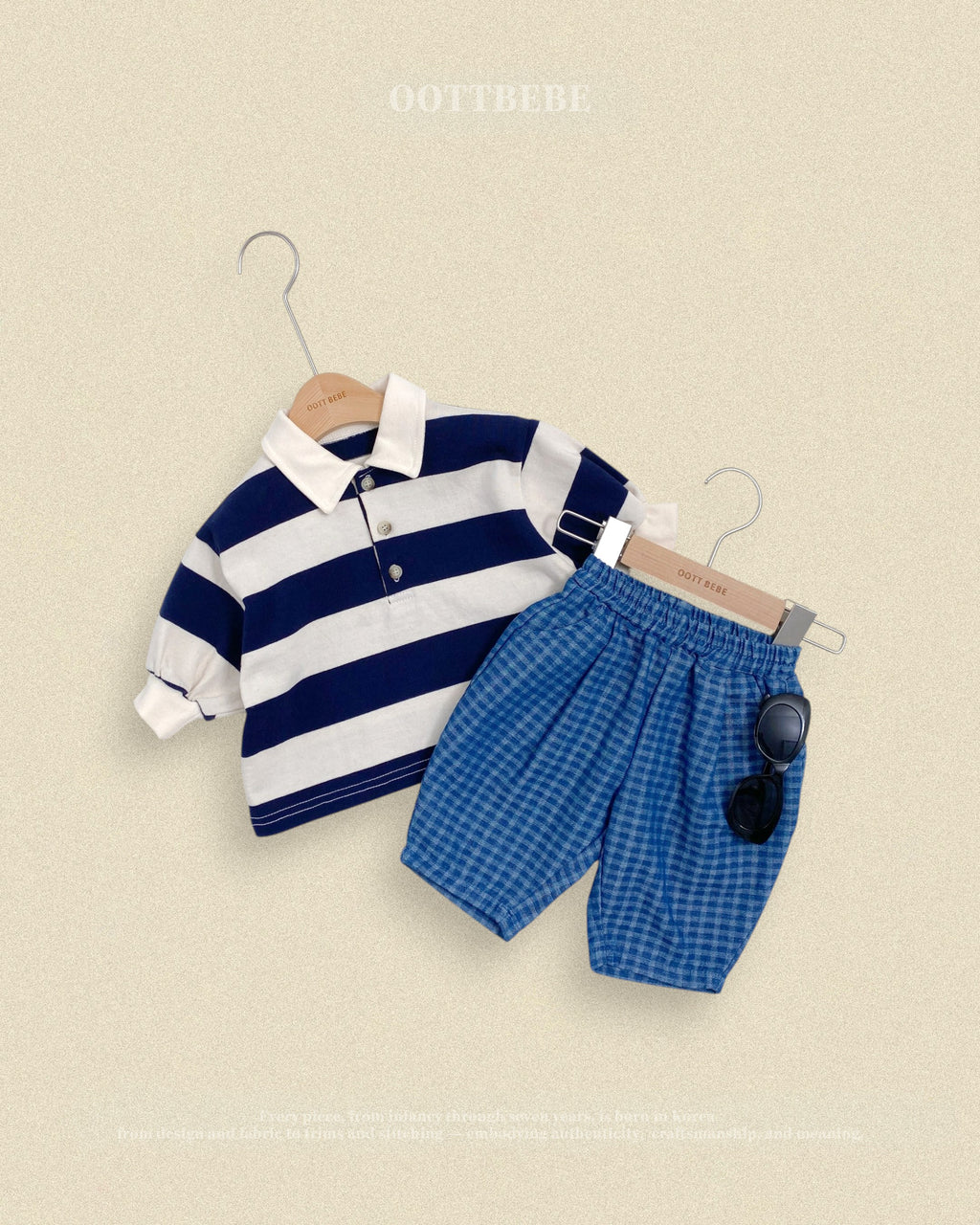Oott Bebe Denim Check Pants