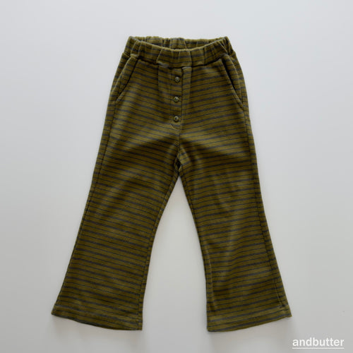 andbutter Button Flare Pants