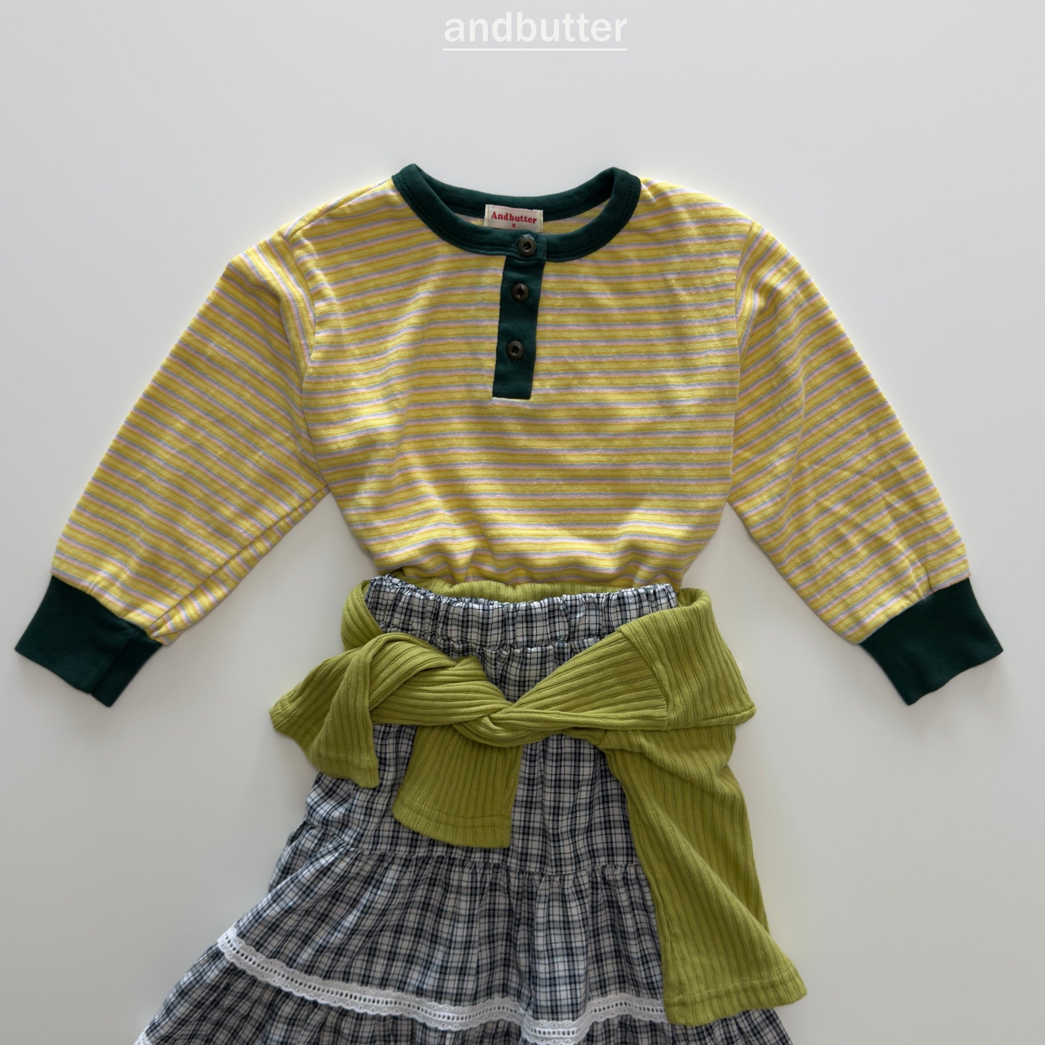 andbutter Stripe Henley T-Shirt
